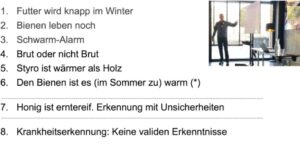 Titelbild: Die wesentlichen Ergebnisse zur Temperaturmessung im Bienenstock aus dem Projekt Biene40