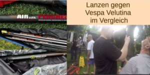 Das Bild zeigt drei Lanzensysteme, die von 25 Imkern in Krefeld in Augenschein genommen wurden